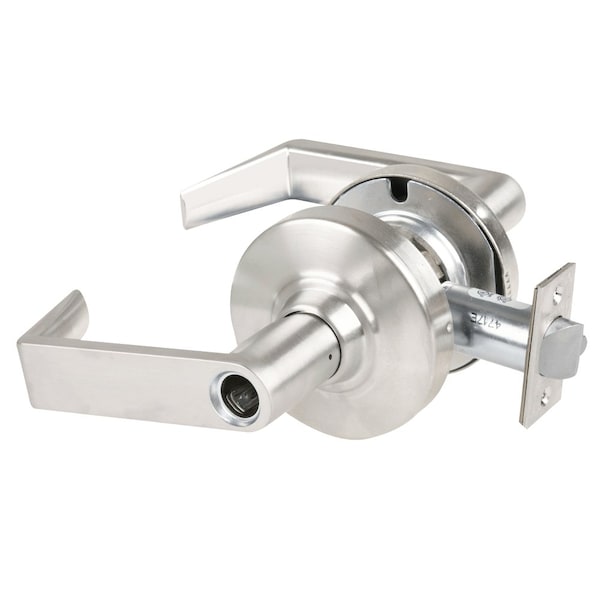 Schlage Grade 1 Storeroom Lock, Rhodes Lever, Less Cylinder, Satin Nickel Finish, Non-Handed ND80LD RHO 619 - main